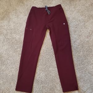 FIGS Yola Skinny Scrub Pant Size: Small Color: Burgundy